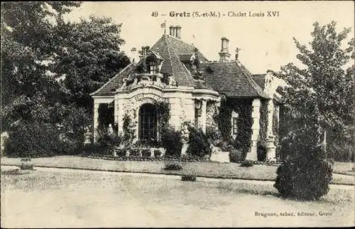 Ak Gretz-Armainvilliers Seine et Marne, Chalet Louis XVI