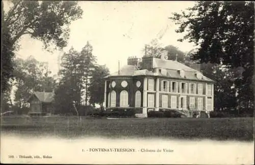 Ak Fontenay Trésigny Seine et Marne, Château du Vivier