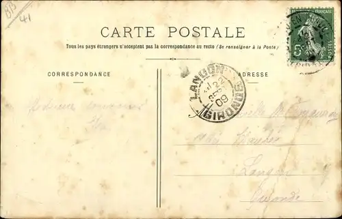 Ak Villedieu le Chateau Loir et Cher, vue générale du village, église