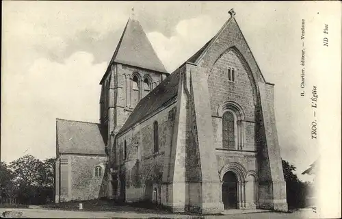 Ak Troo Loir et Cher, Église, vue générale