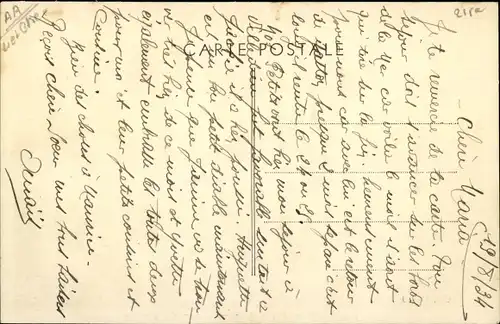 Ak Villedieu le Chateau Loir et Cher, vue générale, Église