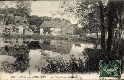 Ak Compiègne Oise, Forêt, Le Vivier Frère