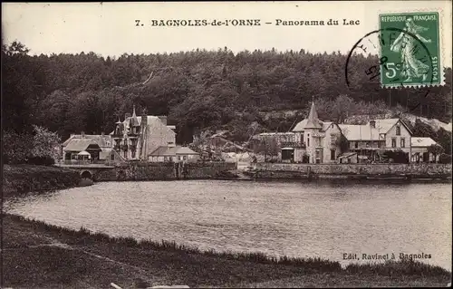 Ak Bagnoles de l'Orne Orne, Seeblick, Ort