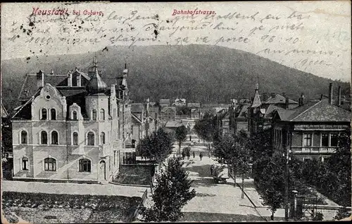 Ak Neustadt bei Coburg in Oberfranken, Bahnhofstraße