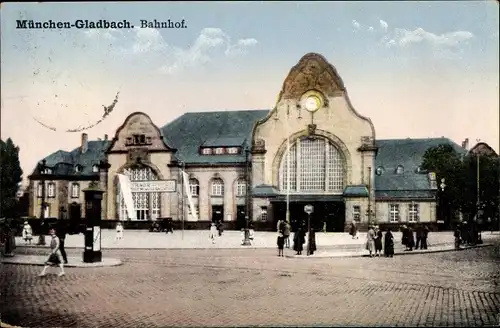 Ak Mönchengladbach im Ruhrgebiet, Bahnhof