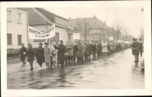 Studentika Ak Braunschweig in Niedersachsen, Demonstration Iranische Studenten, Tech. Hochschule