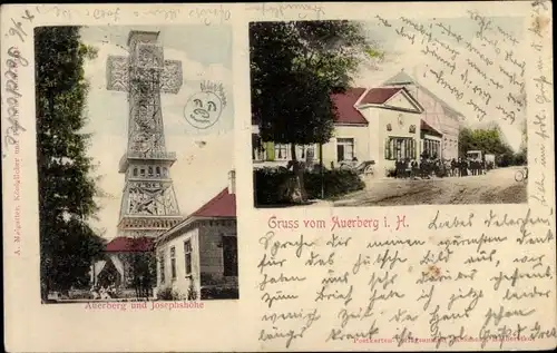 Ak Stolberg Südharz, Auerberg, Gasthaus, Josephshöhe, Kreuz