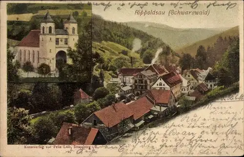 Ak Bad Rippoldsau Schapbach im Schwarzwald, Blick auf den Ort