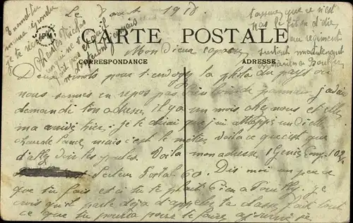 Ak Précy sur Oise, Route de Creil