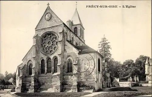 Ak Précy sur Oise, L'Église