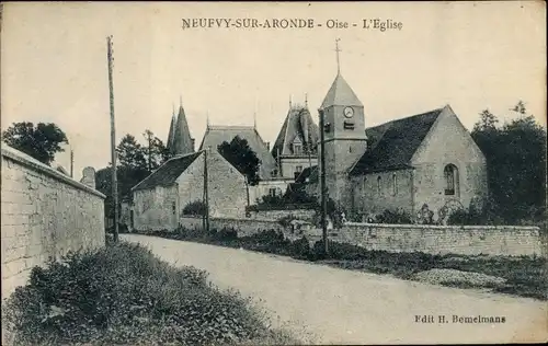 Ak Neufvy-sur-Aronde Oise, L'Église
