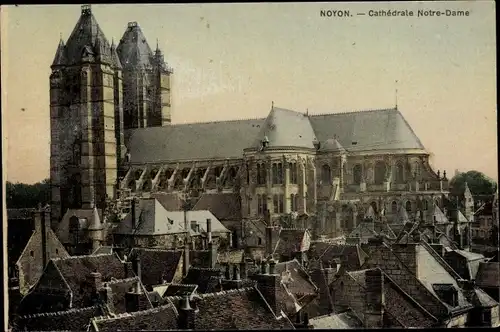 Ak Noyon Oise, Cathédrale Notre Dame