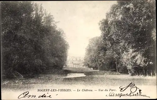 Ak Nogent les Vierges Oise, Château, Parc