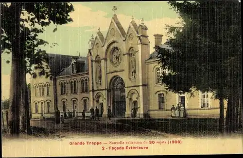 Ak Soligny la Trappe Orne, Grande Trappe, Facade Extérieure