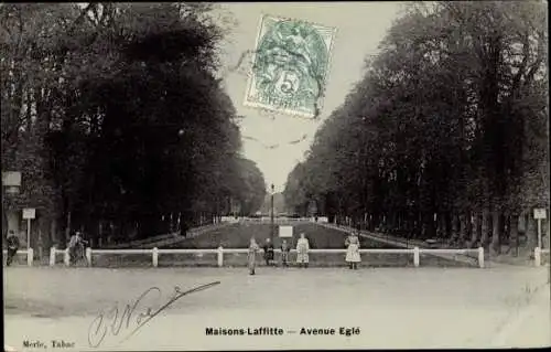 Ak Maisons Laffitte Yvelines, Avenue Eglé