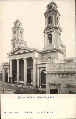 Ak Buenos Aires Argentinien, Iglesia de Montserrat