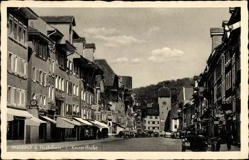 Ak Waldshut Tiengen am Hochrhein, Kaiserstraße, Geschäft