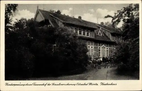 Ak Ostseebad Graal Müritz, Kindergenesungsheim Tannenhof der Sozialversicherung, Knabenhaus