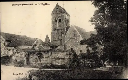 Ak Neufchelles Oise, L'Église