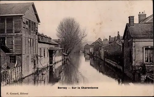 Ak Bernay Eure, Sur la Charentonne