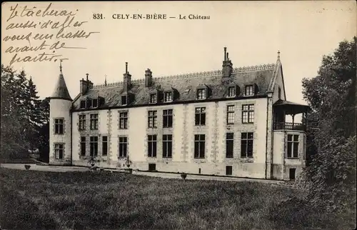 Ak Cely en Biere Seine et Marne, Château
