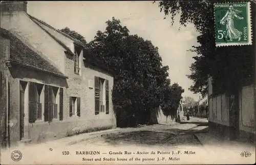 Ak Barbizon Seine et Marne, Grande Rue