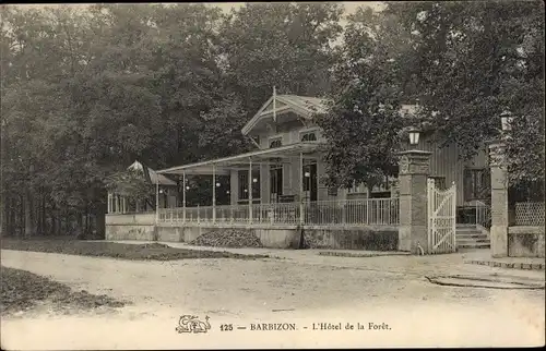 Ak Barbizon Seine et Marne, L'Hôtel de Forêt