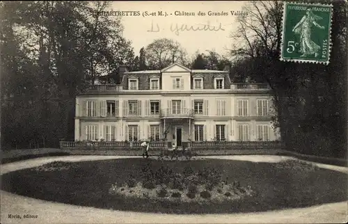 Ak Chartrettes Seine et Marne, Château de Grandes Vallées