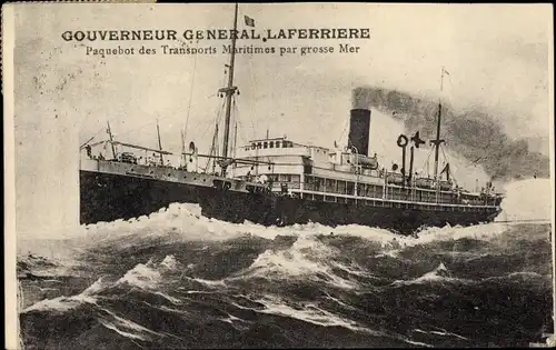 Ak Paquebot Gouverneur General Laferriere, Dampfschiff, SGTM