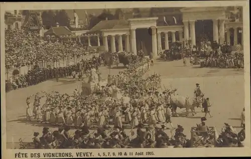 Ak Vevey Kanton Waadt, Fête des Vignerons