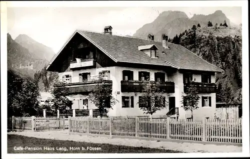 Ak Horn Schwangau im Ostallgäu, Gasthof Haus Lang