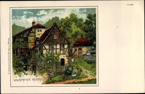 Künstler Litho Grimma in Sachsen, Grundmühle