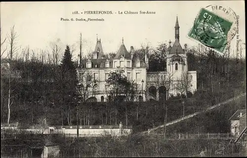 Ak Pierrefonds Oise, Château Saint Anne