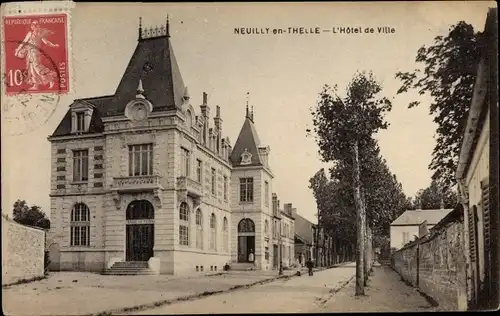 Ak Neuilly en Thelle Oise, L'Hôtel de Ville