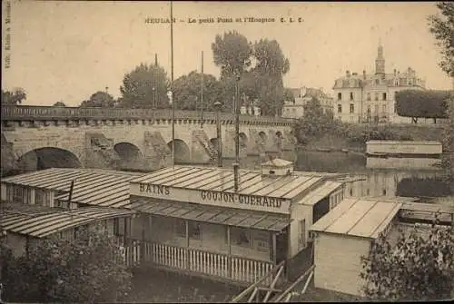 Ak Meulan en Yvelines, Le petit Pont et l'Hospice