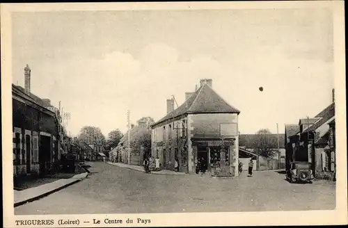 Ak Triguères Loiret, Le Centre du Pays