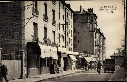 Ak Puteaux Hauts de Seine, Rue Charles X.