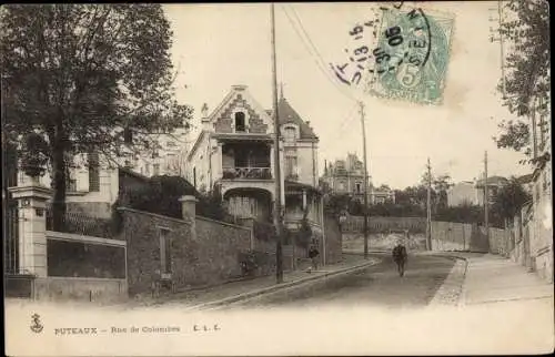 Ak Puteaux Hauts de Seine, Rue de Colombes