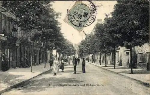 Ak Puteaux Hauts de Seine, Boulevard Richard Wallace