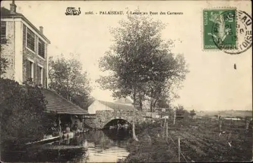 Ak Palaiseau Essonne, Lavoir au Pont des Carterets