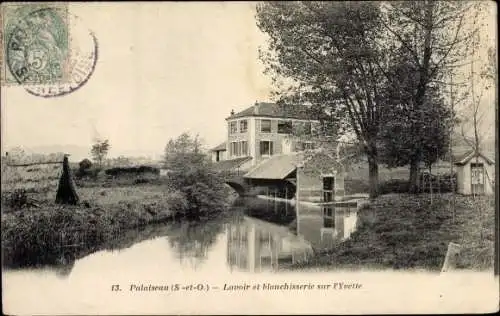 Ak Palaiseau Essonne, Lavoir et blanchisserie sur l'Yvette