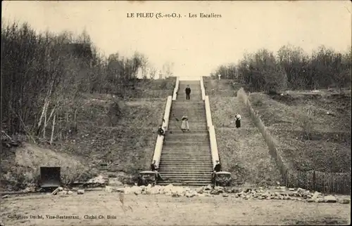 Ak Massy Essonne, Le Pileu, Les Escaliers