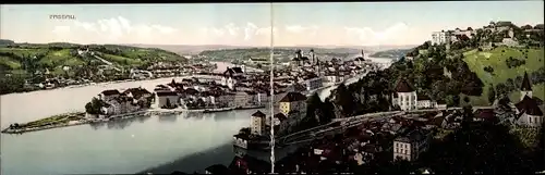 Klapp Ak Passau in Niederbayern, Panorama