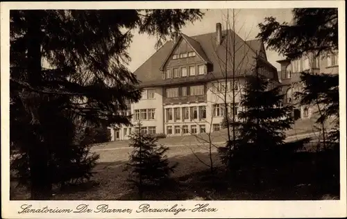 Ak Braunlage im Oberharz, Sanatorium Dr Banner