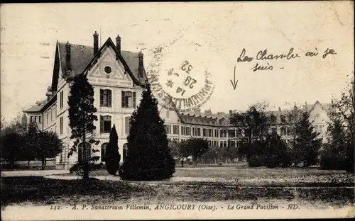 Ak Angicourt Oise, Le Grand Pavillon