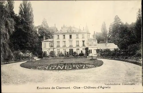 Ak Clermont Oise, Château d'Agnetz