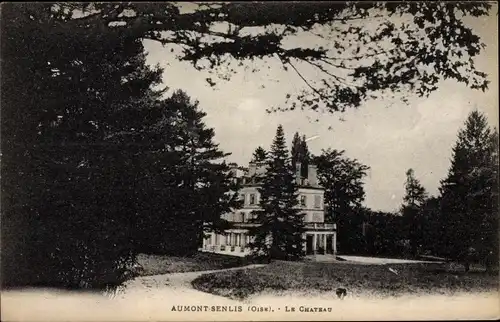 Ak Aumont-en-Halatte Oise, Château