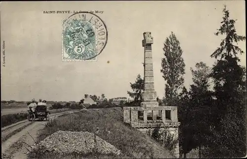 Ak Saint Pryvé Saint Mesmin Loiret, Le Croix de Micy