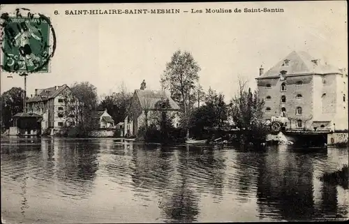 Ak Saint Hilaire Saint Mesmin Loiret, Les Moulins de Saint Santin