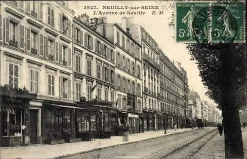 Ak Neuilly sur Seine Hauts de Seine, L'Avenue de Neuilly